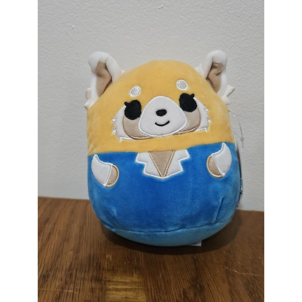 Squishmallows Aggretsuko Red Panda Plush Stuffed Toy Small‎ Yellow Blue Soft